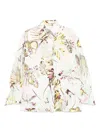 Genny Twill Jungle Printed Shirt In Weiss