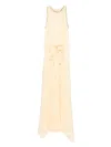 GENNY FLOWER-DETAIL MAXI DRESS