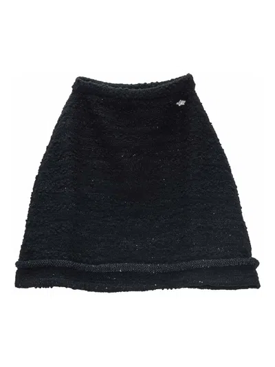 Genny Gonna Tweed Paillettes In Black