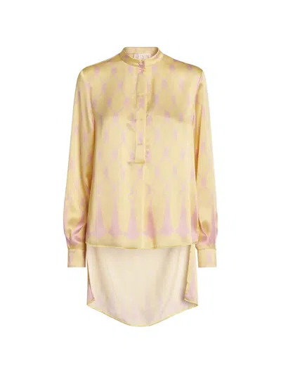 Genny Graphic-print Shirt In Yellow