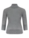 Genny High-neck Sweater In Gray