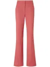 Shop Genny High-waist Flared Trousers In Pink