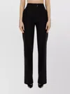 Genny High Waist Wide Leg Trousers In Black