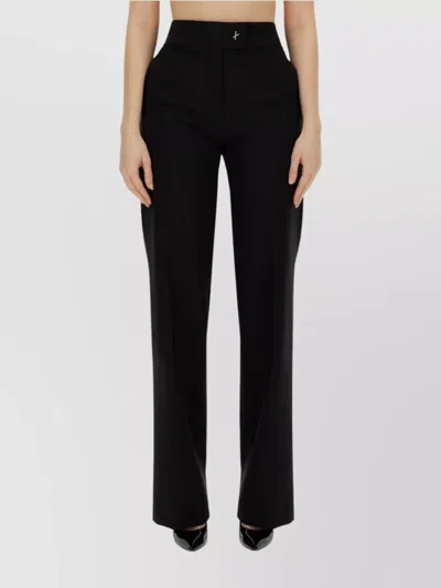 Genny High Waist Wide Leg Trousers In Black
