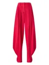 Genny High-waisted Cuffed Trousers In Pink