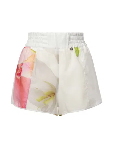 Genny High-waisted Shorts In White