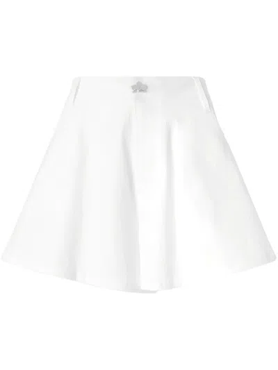 Genny High-waisted Shorts In White