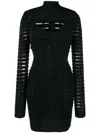 Genny Iconic Cut-out Minidress In Black