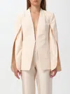 Genny Crinkled Cotton Jacket In Cream