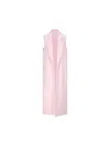 Genny Longline Sleeveless Jacket Notched Lapels In Dancer
