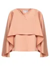 GENNY KIMONO SLEEVE SATIN BLOUSE
