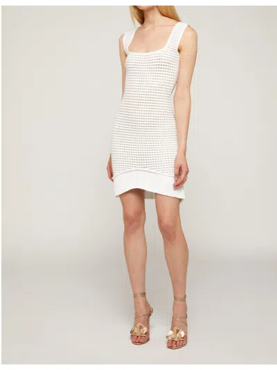 Genny Knit Dress In White