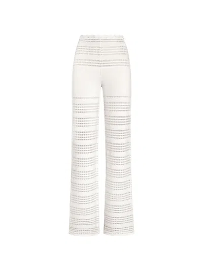 Genny Knit Trousers In White