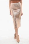 Genny Laminated Midi Skirt
