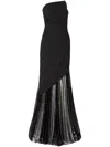 Genny Layered-design Maxi Dress In Black