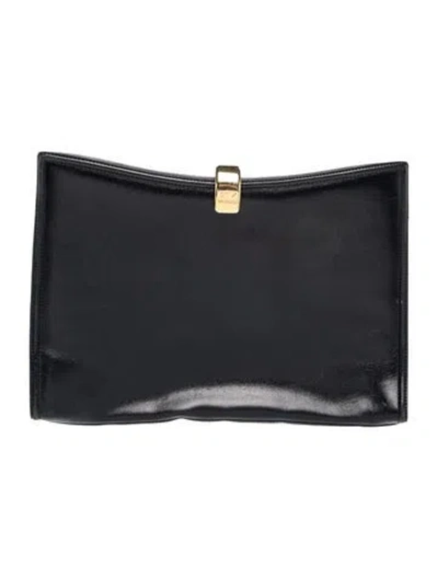 Pre-owned Genny Leather Portfolio In Blue