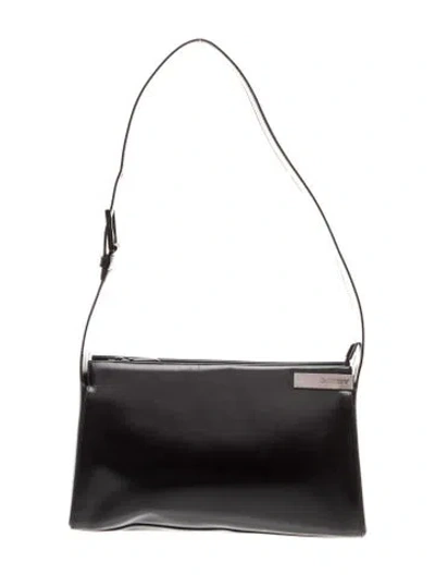 Pre-owned Genny Leather Shoulder Bag In Black