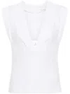 Genny Top Mit Logo In Weiss