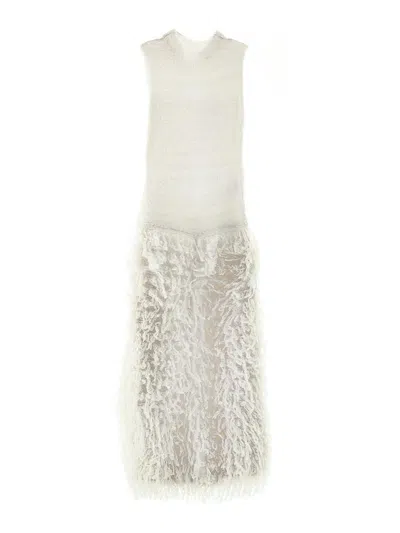 Genny Long Knitted Dress In Multi