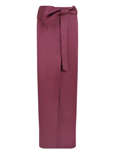 Genny Long Skirt In Burgundy