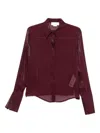 Genny Long-sleeve Shirt In Burgundy