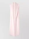 Genny Longline Sleeveless Jacket Notched Lapels