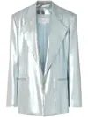 Genny Metallic Single-breasted Blazer