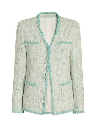 Genny Multithread Jacquard Jacket In Green