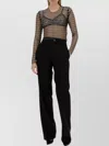 Genny Network Crew Neck Mesh Top