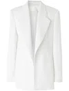 Genny Tailored Single-breasted Jacket Notched Lapels In White