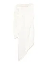 Genny One-shoulder Midi Dress In Neutrals