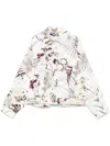 Genny Orchid Jungle Jacket In Weiss