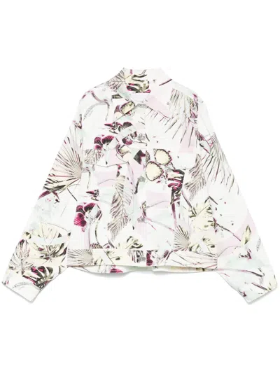 Genny Orchid Jungle Jacket In Weiss