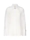 Genny Sequin-embellished Poplin Shirt In White