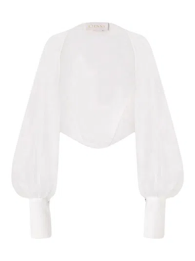 Genny Organza Booths In White