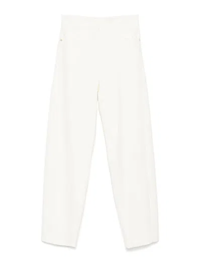 Genny Trousers Cady Tecno Light In Gris Claro