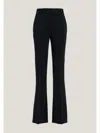 Genny Tight-fitting Trousers With Slightly Flared Legs In Black
