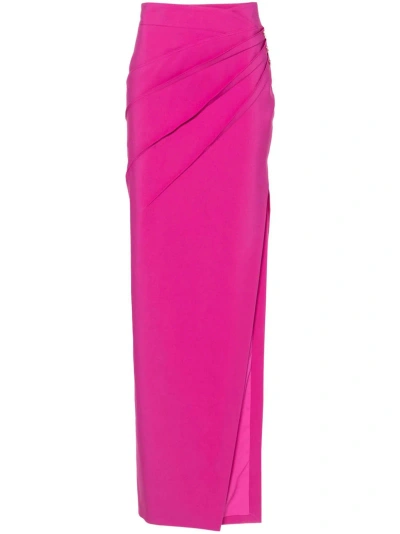 Genny Logo Skirt In Pink