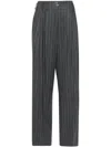 Genny Pinstripe Trousers In Grey