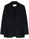 Genny Pinstriped Blazer In Blue