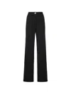 Genny Pinstripe-pattern Trousers In Black