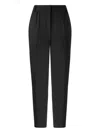 Genny Pleated-front Trousers In Black