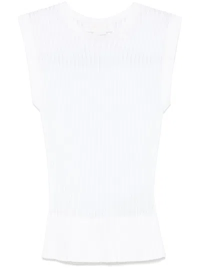 Genny Top Mit Falten In Weiss