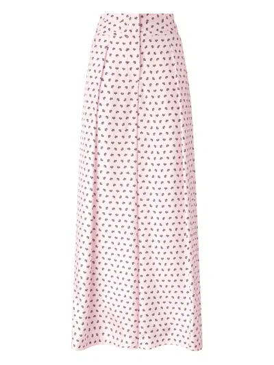 Genny Pleated Trousers In Pink