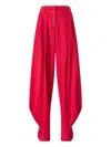 Genny Pleated Trousers In Red