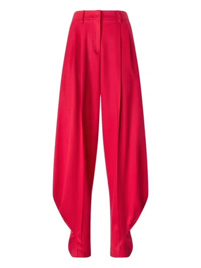 Genny Pleated Trousers In Red
