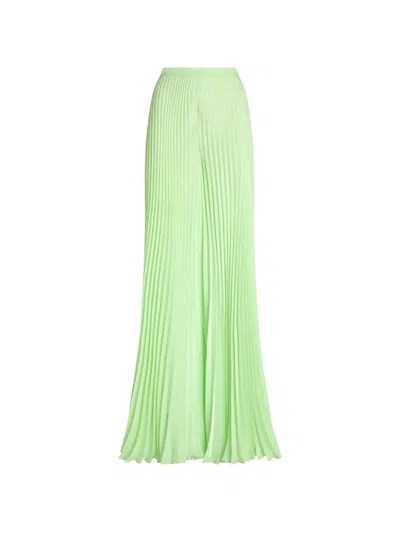 Genny Plissé-effect Palazzo Pants In Animal Print