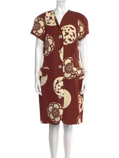 Pre-owned Genny Printed Knee-length Dress In Multi
