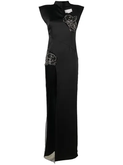 Genny Abendkleid Mit Strassverzierung In Black