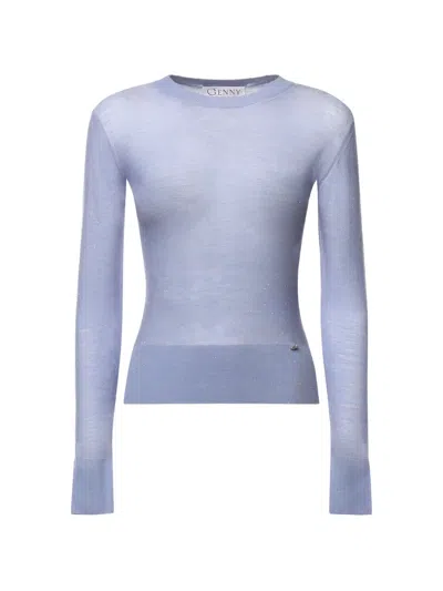 Genny Rhinestone-embellished Fine-knit Sweater In Multi